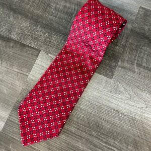 Tommy Hilfiger Red Polka Dot Tie